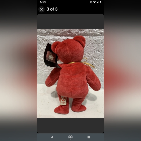 Official NFL 49ers Beanie babies - Picture 3 of 5